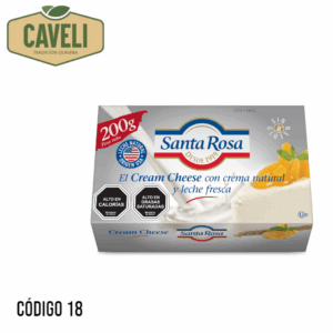 CREAM CHEESE SANTA ROSA AMERICANO 200 GRS CAJA 36 UNIDADES - Distribuidora Caveli