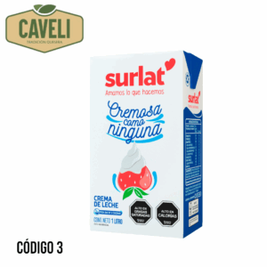 CREMA SURLAT UHT LITRO CAJA 12 LITROS - Distribuidora Caveli