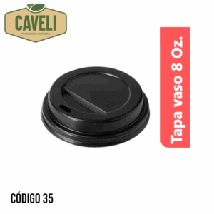 TAPA VASO 8oz MANGA 50 UNIDADES CAJA 20 MANGAS 1000 UNIDADES - Distribuidora Caveli