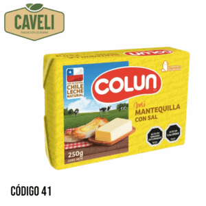 MANTEQUILLA COLUN 250 GRS CAJA 10 KILOS 40 UNIDADES - Distribuidora Caveli