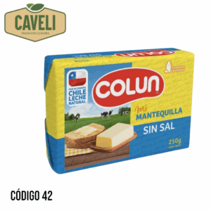 MANTEQUILLA SIN SAL COLUN 250 GRS CAJA 10 KILOS 40 UNIDADES - Distribuidora Caveli