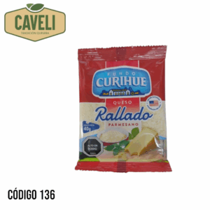 QUESO RALLADO FUNDO CURIHUE 40 GRS DISPLAY 10 UNIDADES CAJA 3 DISPLAY - Distribuidora Caveli