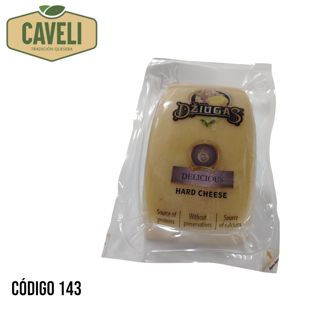 QUESO REGGIANITO IMPORTADO DZIUGAS CUÑA APP. 1 KG CAJA 4 UNIDADES - Distribuidora Caveli