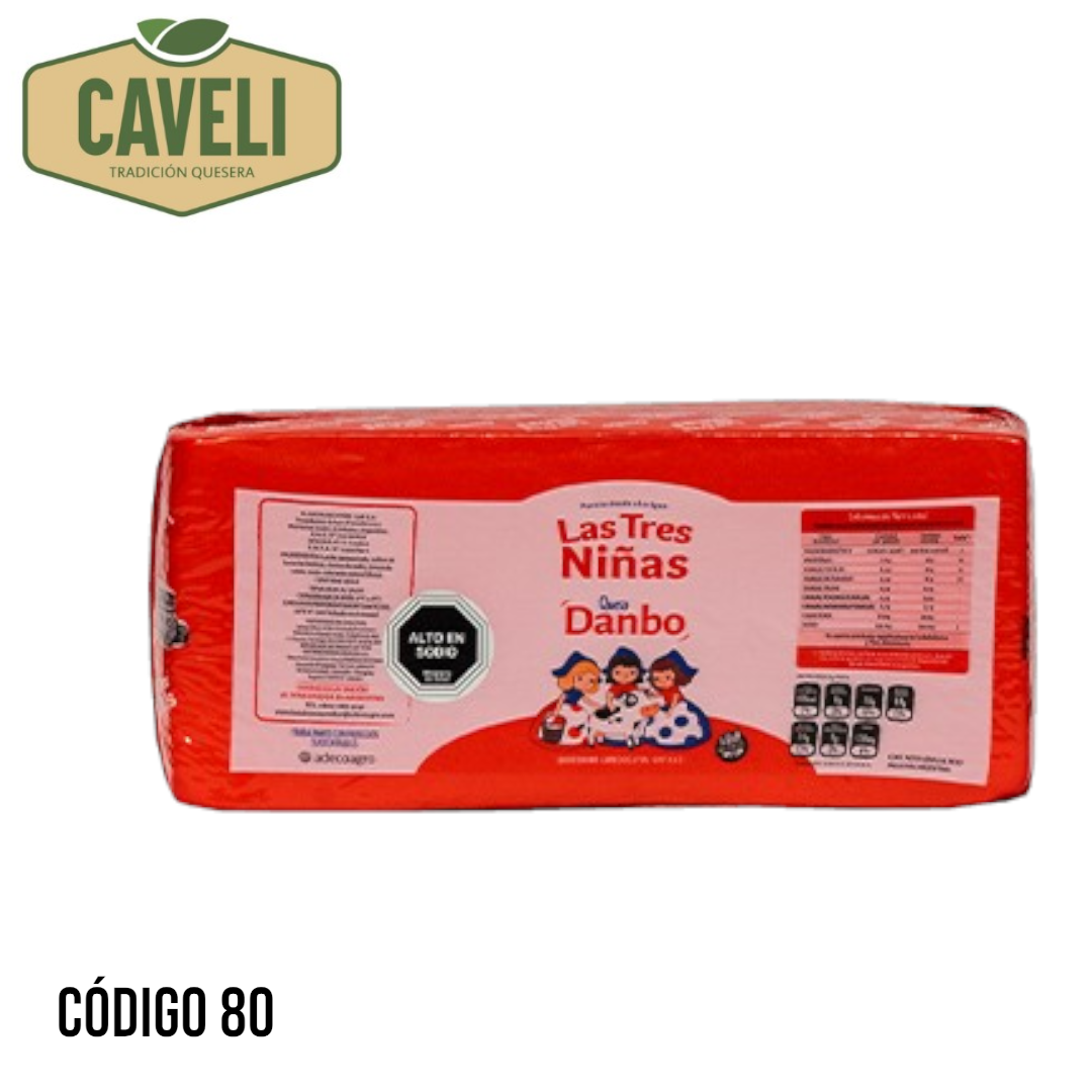 QUESO GOUDA BARRA DANBO 3 KILOS APP. CAJA 5 UNIDADES - Distribuidora Caveli
