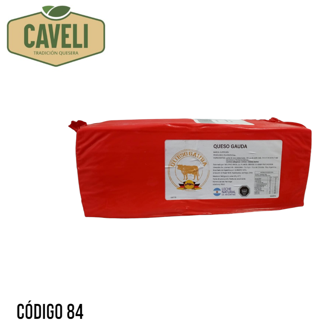 QUESO GOUDA BARRA MOLFINO 3,5 KG CAJA 4 UNIDADES - Distribuidora Caveli