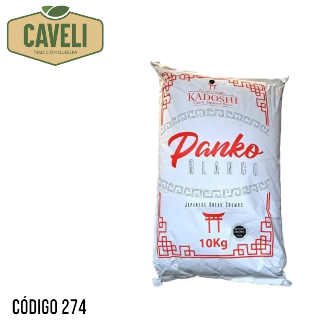 PANKO FINO BLANCO GRADO A SACO 10 KILOS - Distribuidora Caveli