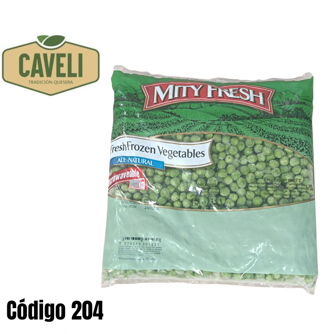 ARVERJA CONGELADA BOLSA 1 KILO CAJA 10 UNIDADES - Distribuidora Caveli