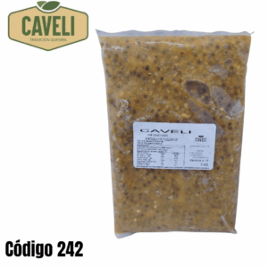 PULPA MARACUYA CON SEMILLAS BOLSA 1 KILO CAJA 10 KILOS - Distribuidora Caveli