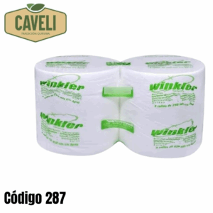 Toalla de Papel Institucional Winkler Display 2 Rollos de 200 mts c/u - Distribuidora Caveli