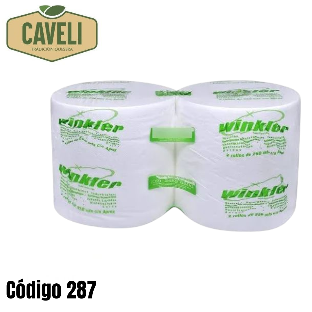 Toalla de Papel Institucional Winkler Display 2 Rollos de 200 mts c/u - Distribuidora Caveli
