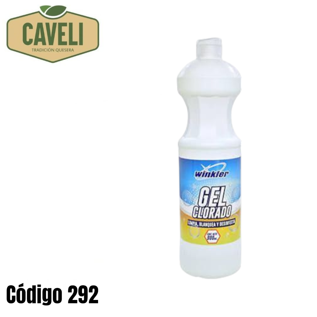 Cloro Gel Winkler al 3% Botella 900 ml Caja 20 Unidades - Distribuidora Caveli