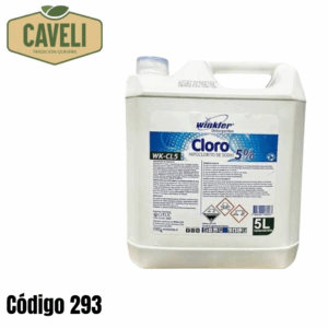 Cloro Hipoclorito de Sodio al 5% Bidón 5 Litros Caja 4 Unidades - Distribuidora Caveli