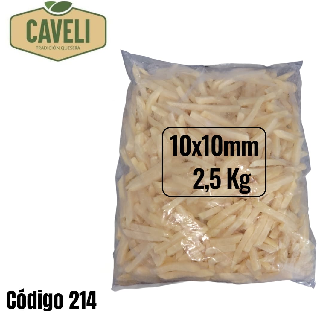 OFERTA PAPAS PRE FRITAS 10MM BOLSA 2.5 KG CAJA 10 KG 4 UNIDADES - Distribuidora Caveli