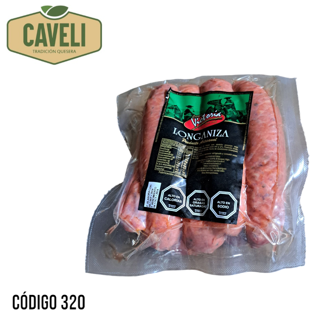 Longaniza Artesanal Victoria Bolsa 1 Kilo - Distribuidora Caveli