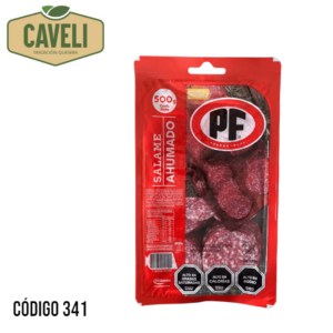 Salame Laminado Ahumado PF 500 g Caja 4 Unidades - Distribuidora Caveli