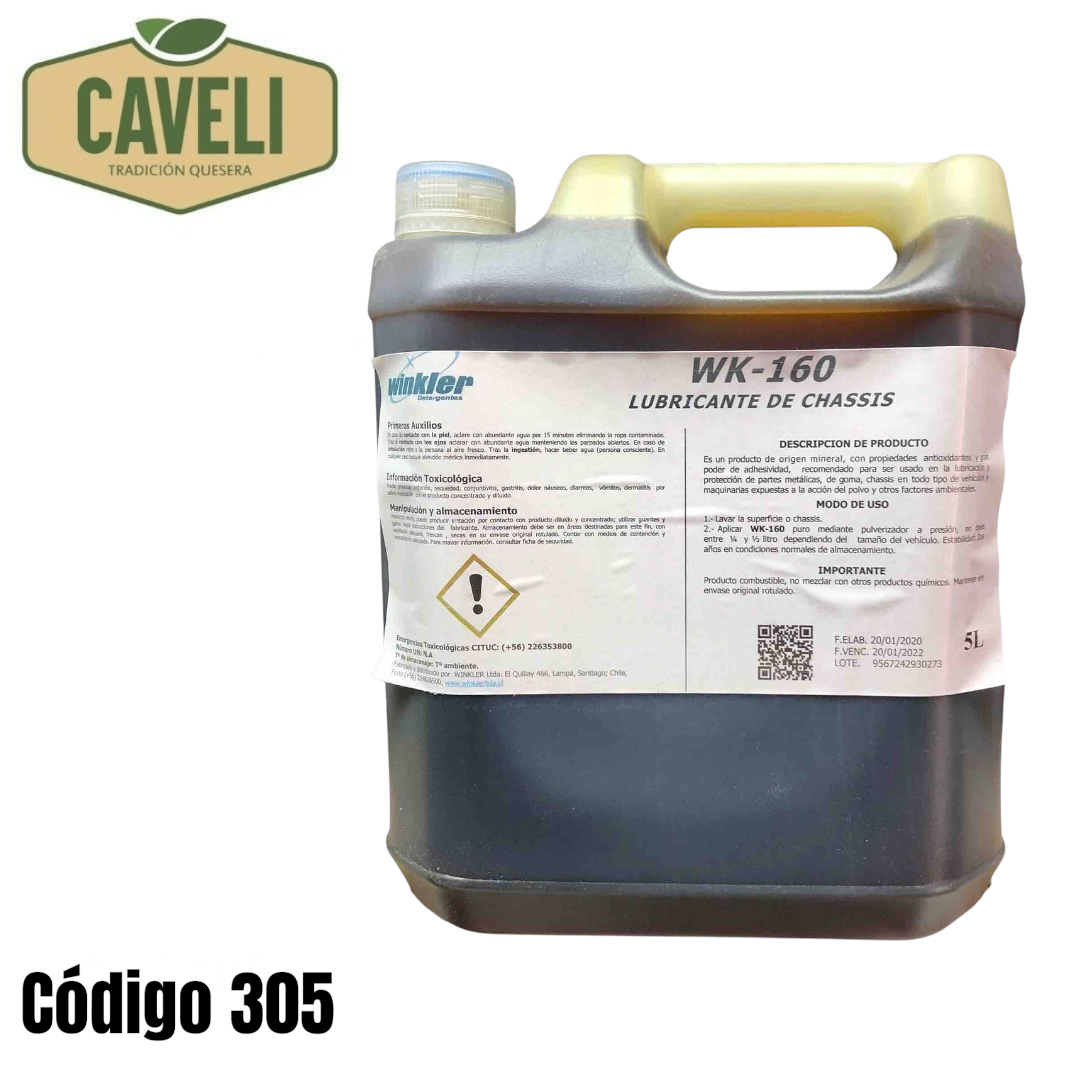 Lubricante para Chasis Winkler en bidón de 5 litros Caja 4 unidades - Distribuidora Caveli