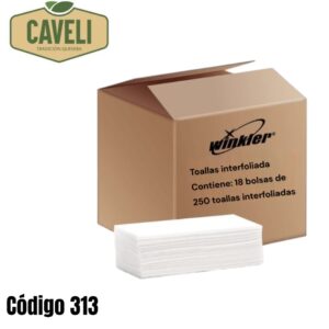 Toalla Interfoliada Hoja Simple 18×25 cm Caja 4.500 Unidades - Distribuidora Caveli