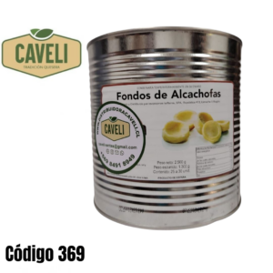 Fondo de Alcachofa Tarro 1,3 KG 20 a 25 Fondos | Caja 6 Tarros - Distribuidora Caveli
