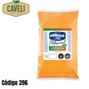 Salsa de Queso Cheddar Milkaut Profesional Vegetal / Animal Bolsa 1 KG Caja 8 Kilos - Distribuidora Caveli